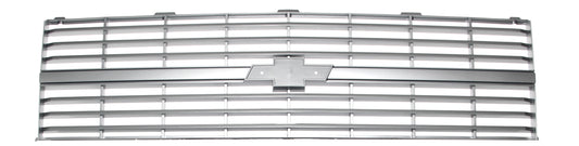 Premium Grille - OE Style w/ Emblem Mount - Argent Gray (Single Headlight) - 83-84 Chevy C/K Pickup Blazer Suburban