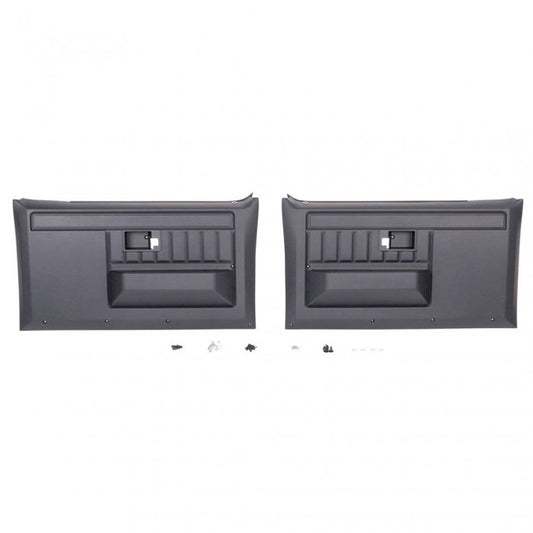 Front Door Panels - Black - Pair - 81-87 Chevy GMC CK Truck Blazer Jimmy Suburban